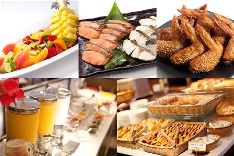 和洋ブッフェ又は和定食（イメージ）